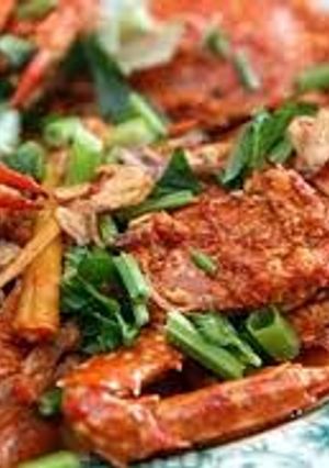 A picture of cook spicy crab.