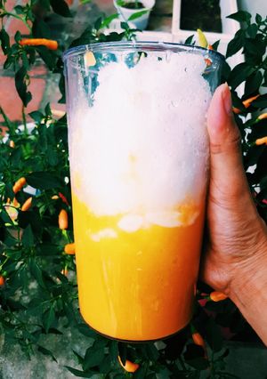 Hình của món Sinh tố xoài dứa.