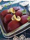 Apple Compote (Simmered in Red Wine)