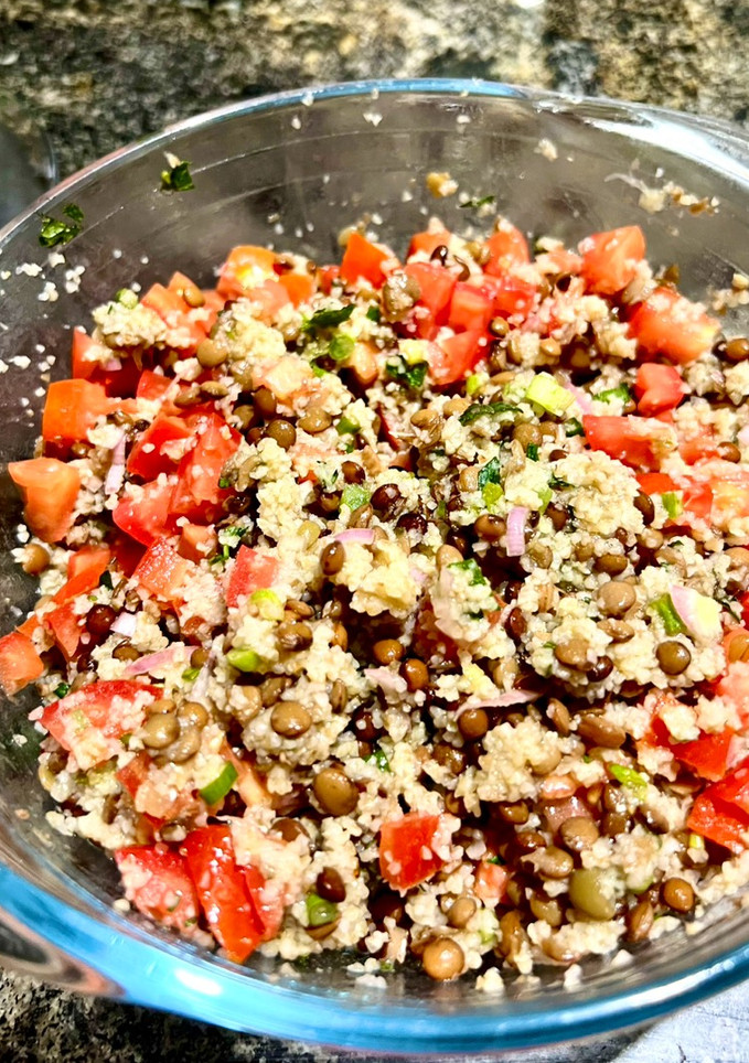 Una foto de Ensalada de legumbres