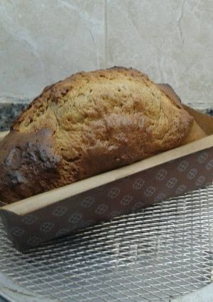 Una foto de Pan para celiacos con leche chocolatada