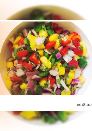 Hình của món Salat xoài.