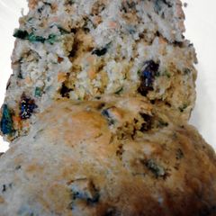 A picture of Spiced Banana Carrot & Kale Muffins .. healthy, egg free.