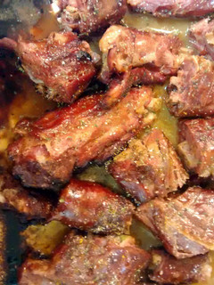 A picture of Cajun Style Smoked Turkey Necks.