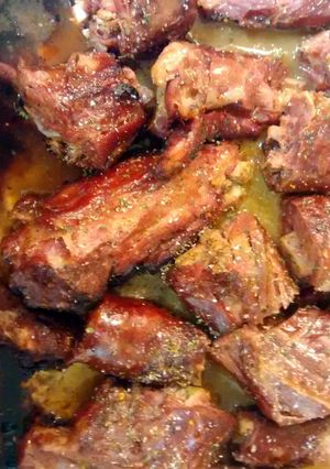 A picture of Cajun Style Smoked Turkey Necks.