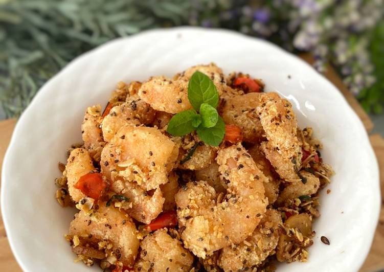 Resep Udang goreng sereal - #mealprep, Lezat Sekali