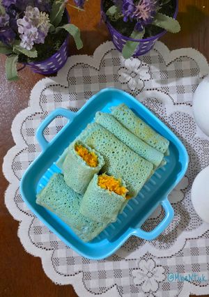 Foto resep Dadar Gulung Bunga Telang