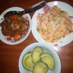 A picture of Beef biryani.