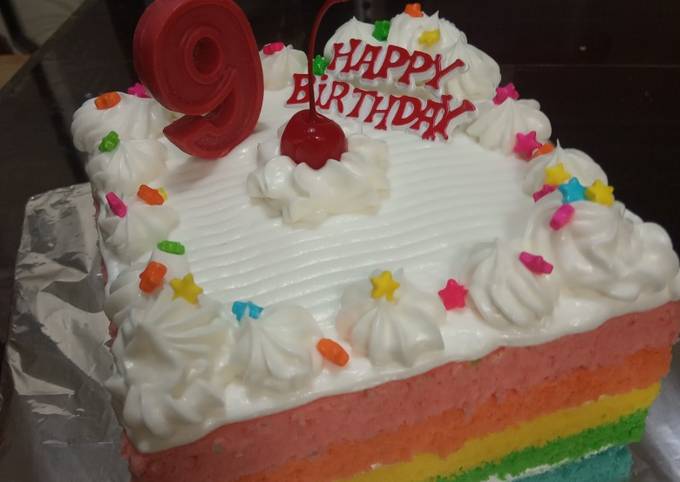 Panduan Masakan Resep Rainbow cake