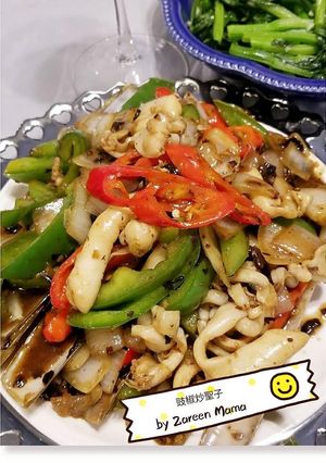 《在家輕鬆煮》豉椒炒聖子 的食譜成品照片