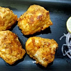 Pan Fried Chicken Tikka A picture of Pan Fried Chicken Tikka.
