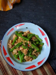 Foto resep Tumis Buncis Daging "ayam giling"