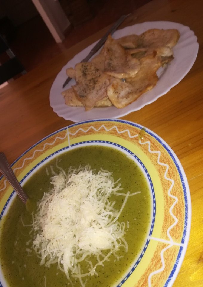 Una foto de Puré de calabacín a mi manera