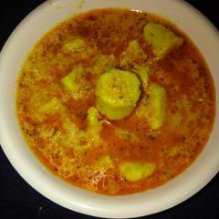 A picture of Gatte ki sabji.