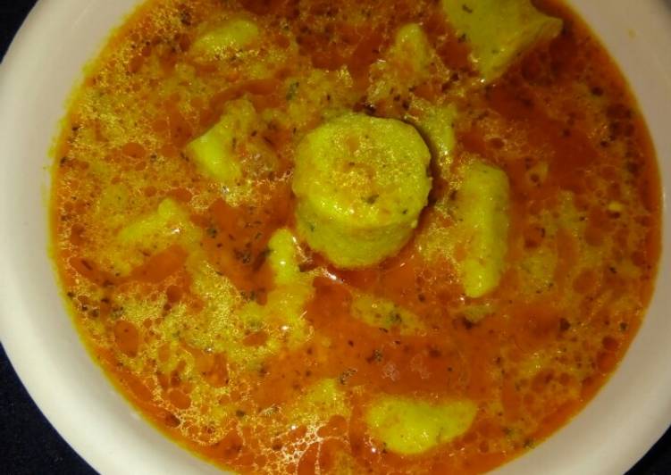 Steps to Make Gatte ki sabji Speedy