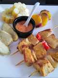 Brochetas de pescado marinado👍🇵🇪