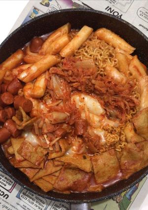 Foto resep Ramen Tteokbokki (Rabokki)