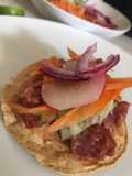 Tostadas de atún y salsa macha