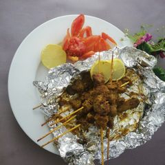 Steam baked spicy smoky Tikka A picture of Steam baked spicy smoky Tikka.