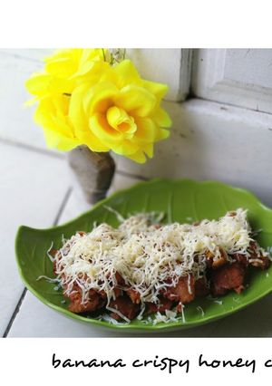 Foto resep Banana crispy honey cheese