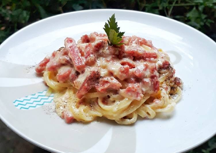 Resep Fettucini Carbonara, Bisa Manjain Lidah