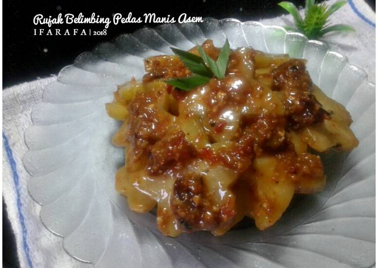 Rujak Belimbing Pedas Manis Asem