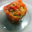 Morrones rellenos con carne