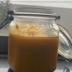 A picture of Dry Apricot chutni.