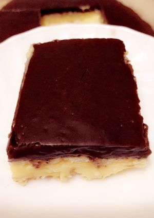 صورة لوصفة طريقه عمل الكاسترد بالكاكاو