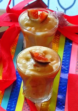 A picture of Fig Apricot Phirni.