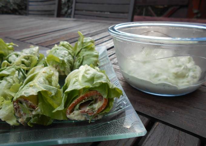 Wraps de salade au jambon#healthy