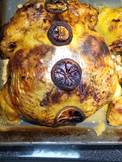 Una foto de Pollo relleno de Navidad