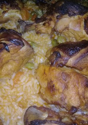 صورة لوصفة أرز بالدجاج في الفرن رائع