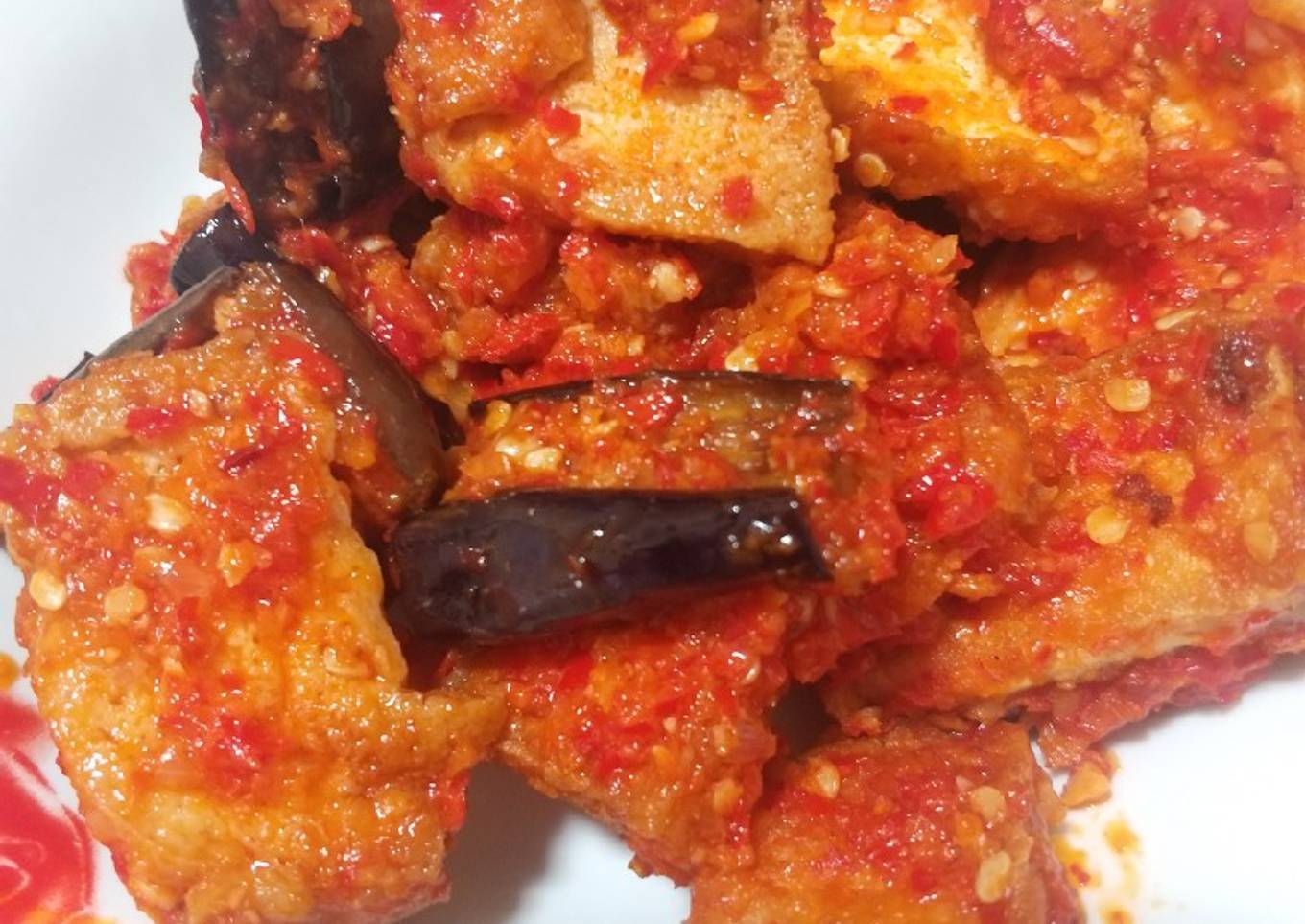Terong tahu balado