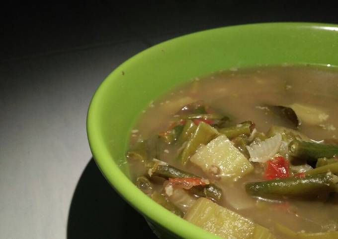 Sayur asem bumbu ulek