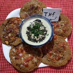 A picture of Masala oats uttapam.