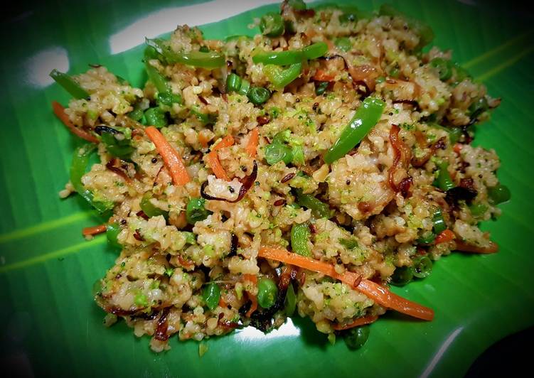 Recipe of Favorite Broken Wheat Veg Stir Fry