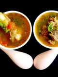 Mutton/ goat bone soup in pressure cooker