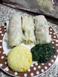 Taquitos de col con atún