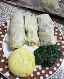Taquitos de col con atún