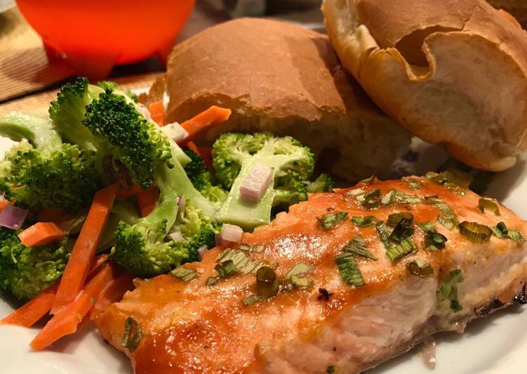 Recipe of Homemade BBQ Lime Ranch Salmon