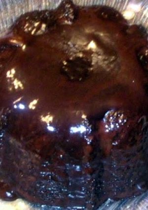 A picture of chocolate lava cake.
