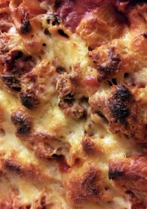 A picture of Cheesy Baked Ziti.