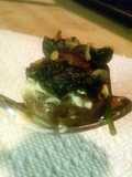 Stuffed mini bella mushrooms