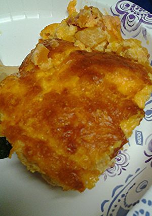 A picture of Chorizo butternut squash casserole.