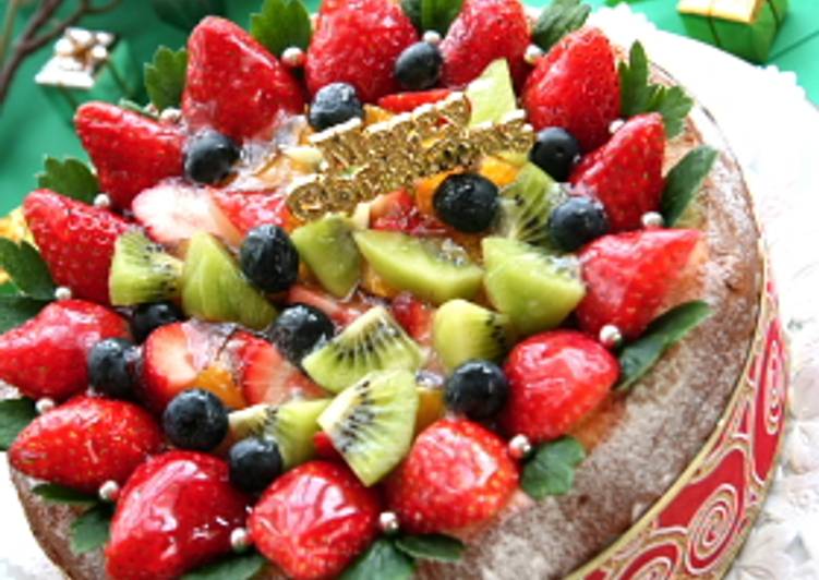 Recipe of Yummy Christmas Fruit Tiramisu Cake