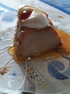 Una foto de Budín de pan al microondas