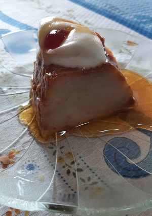 Una foto de Budín de pan al microondas