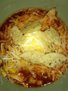 A picture of Lite Chicken Tortilla Soup.