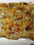 Grilled Okara & Tofu Pizza with Ready-made Curry Sauce